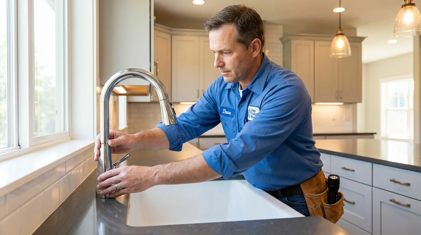 Kitchen faucet installation by Johns Plumbing LLC in Los Gatos