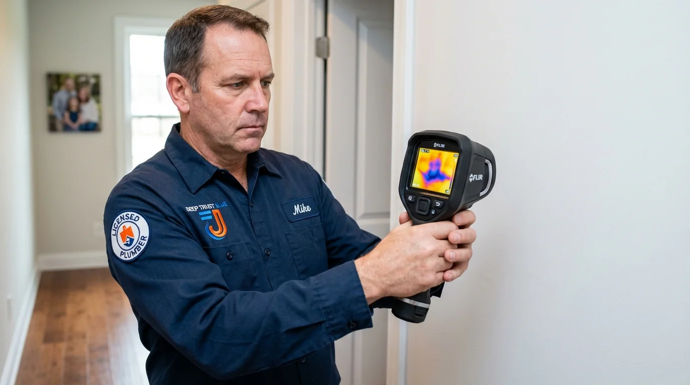 Thermal imaging leak detection by Johns Plumbing LLC in Los Gatos